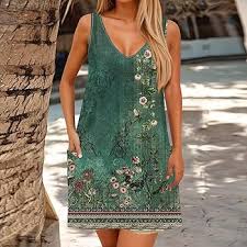 Vestido Verde Hippie Bohemio Elegante - Tu Estilo Único