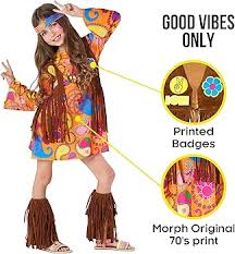 Disfraz de Hippie para Niña - Carnaval MORPH Costume