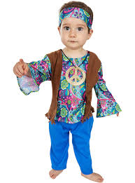 Disfraz Hippie Flower Décadas para Bebés