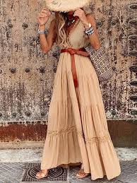 Elegancia y Comodidad: Vestido Informal Profundo CHOUX