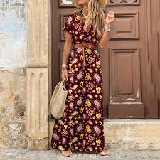 Vestido Elegante Informal con Cinturón - Estilo Boho
