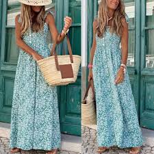 Vestido Estampado Elegante para Vacaciones - Estilo Hippie para Bodas