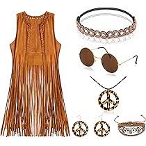 Conjunto de Accesorios Hippie para Mujer: Bombillas