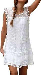 Vestido Estrecho Redondo Informal Erthome1 - Elegancia y Comodidad para el Verano