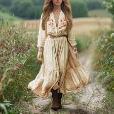 Vestido Elegante para Vacaciones: Estilo Hippie Chic de Invierno