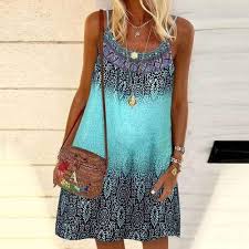 Vestido Degradado Anudado Suitray - Estilo Hippie Chic