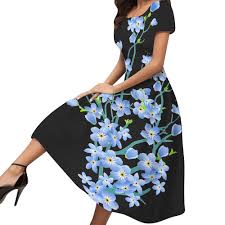 Vestido Informal Estampado Redondo Bohemio - Tu Look Hippie Perfecto