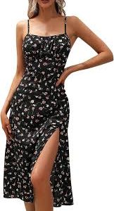Vestido Elegante Estampado Camisola para Vacaciones - Estilo Hippie Mango
