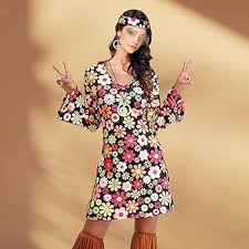 Vestido Discoteca DASIAUTOEM - Inspiración Hippie