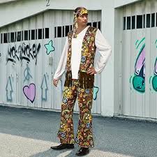 Pantalones Acampanados para Disfraces de Discoteca - Estilo Hippie para Hombre