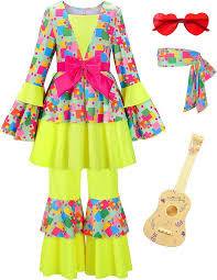 Disfraz Hippie Cantante para Niña - ReliBeauty