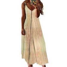 Vestido Largo Tirantes Elegante Elástico - Estilo Hippie para Cada Ocasión