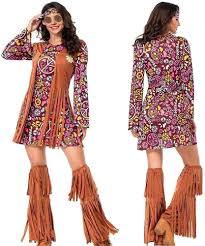 Disfraz Hippie con Botas para Halloween - ATOWORLD