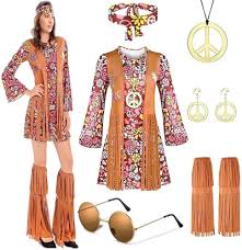 Disfraz Hippie Unisex para Carnaval - Y LOTUS