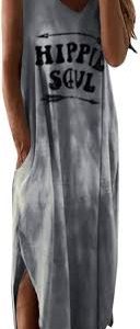 Maxivestido Elegante Divididos - Estilo Hippie Soul