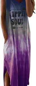 Vestido Bolsillo Tie Dye Ajustado Elegante - Estilo Hippie Soul