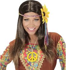 Peluca Hippie Mujer WIDMANN MILANO para Carnaval