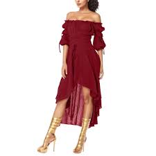 Vestido Rojo Hippie para Carnaval - Disfraz Temático