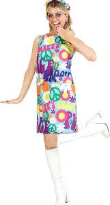 Disfraz Hippie Casero de Mujer con Vestido Blanco - Fun Shack