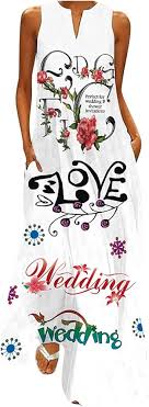 Vestido Hippie Blanco Largo para Embarazadas - Laonajkd