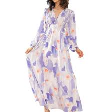 Vestido Bohemio Estampado Cruzado con Estilo Hippie