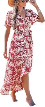 Vestido Abertura Acampanada con Volantes - Estilo Hippie