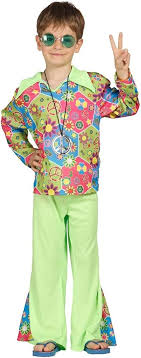 Disfraz de Hippie para Niño - Vestimenta Caracterización Woodstock