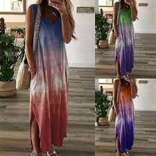 Vestido Batik Multicolor con Bolsillos - Estilo Hippie