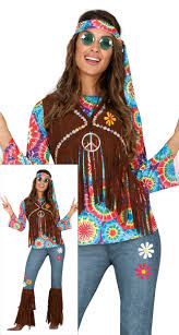 Disfraz Hippie para Mujer - Fiestas Guirca