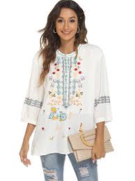 Bordado Floral Bohemio Vintage para el Verano