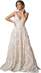 Vestido de Flores con Encaje Elegante para Novia Hippie