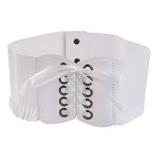 Cinturón Halloween para Vestidos Hippie Blanco con Cuero