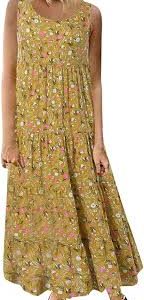 Riou Vestido Bohemio Estampado: El Toque Hippie que Necesitas