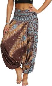 Pantalones Hippies Baggy para Mujer de Nuofengkudu - Estilo Único y Confortable