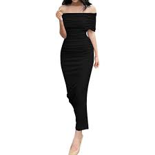 Elegante Vestido Hombros Descubiertos para un Look Hippie Chic